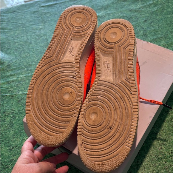 Nike Air Force 1 Low "Just Do It" orange vintage 2007 shoes men’s sz 10 - Picture 4 of 13